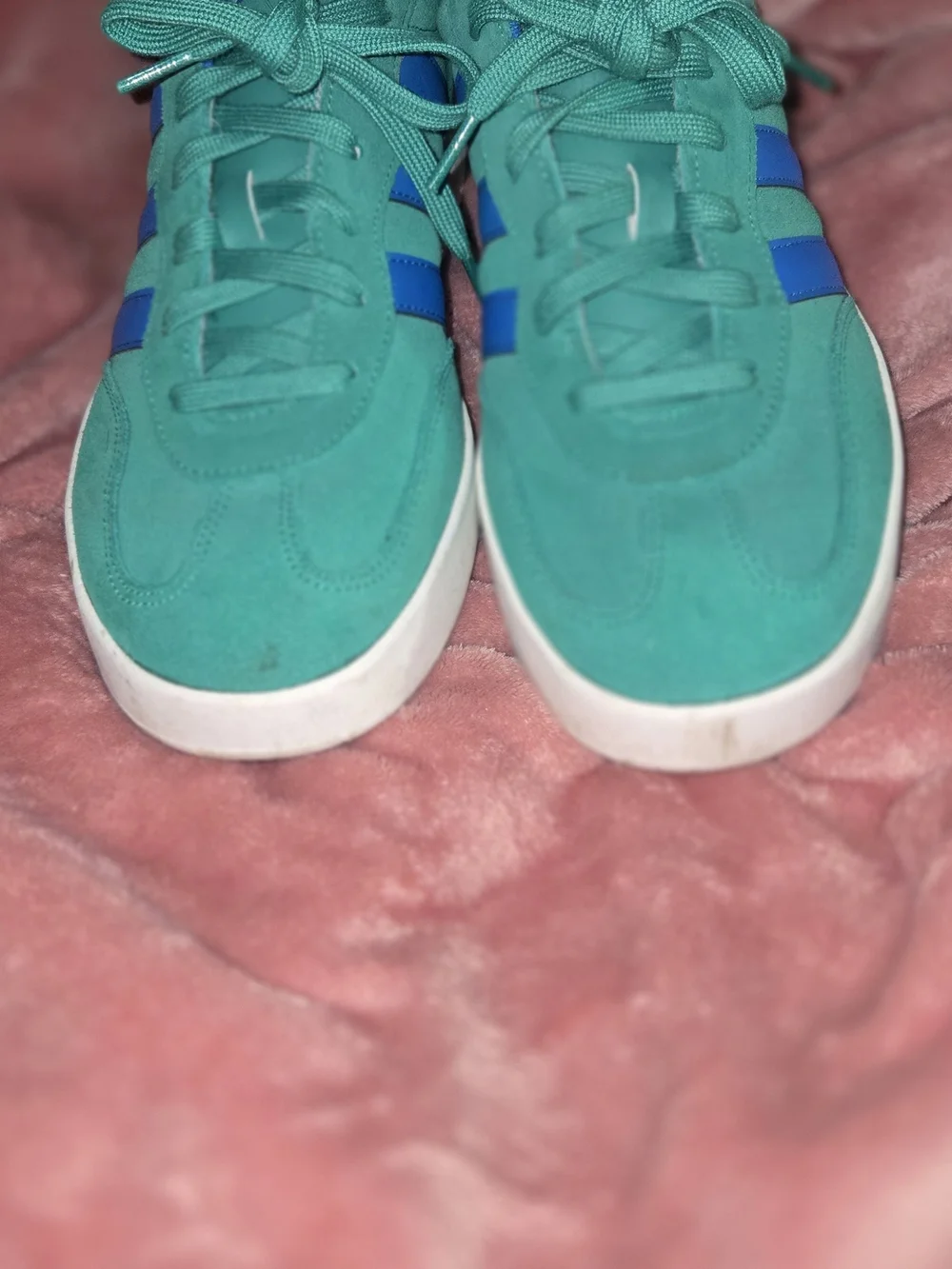 Men Adidas  Teal & Blue Sneakers